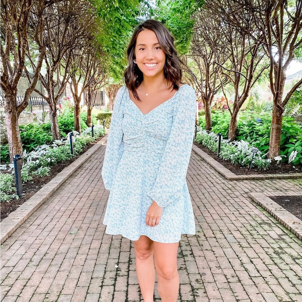 Floral mint dress